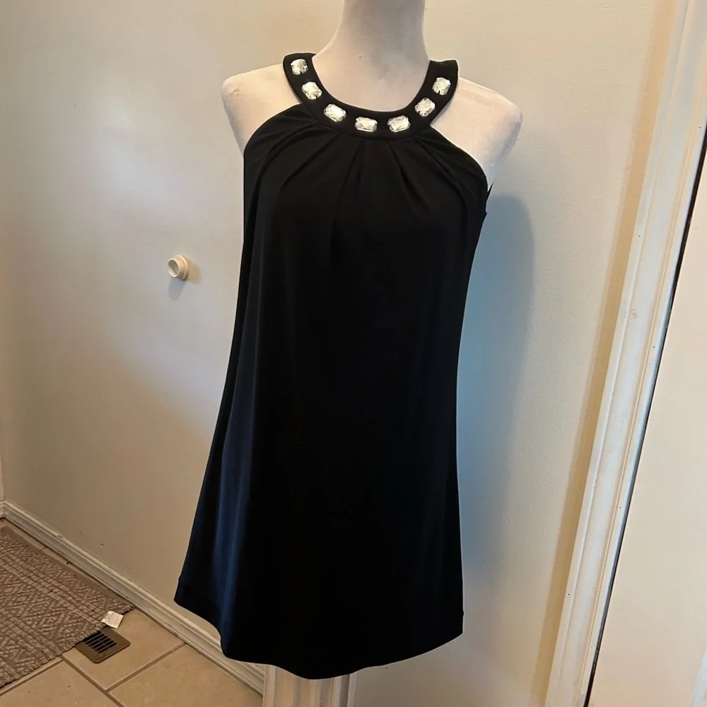 b.darlin dress jeweled halter dress 3/4 S dress above knee mini D1 or tunic - Picture 5 of 5